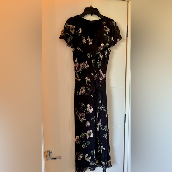 PAIGE Palisades silk multi-floral flutter dress, size XS. - Picture 4 of 14